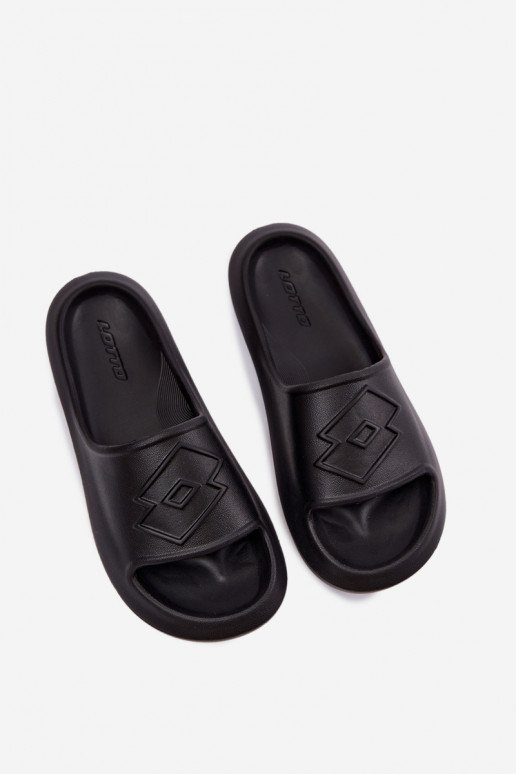 Dames lichte slippers LOTTO SLAY 2400471U zwarte kleur