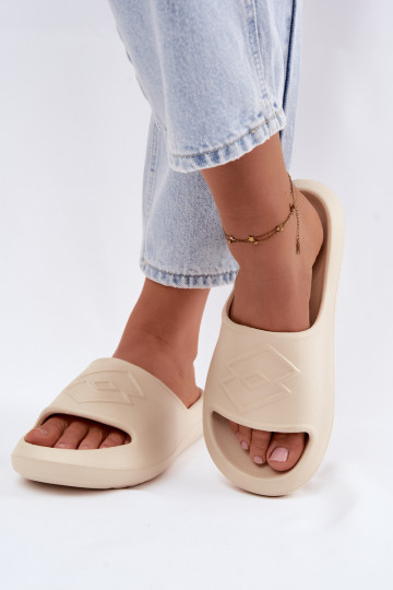 Dames lichte slippers LOTTO SLAY 2400471U zandkleur 2