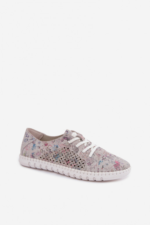 Patroon schoenen met uitsnijdingen van faux suede in verschillende kleuren Tenebra