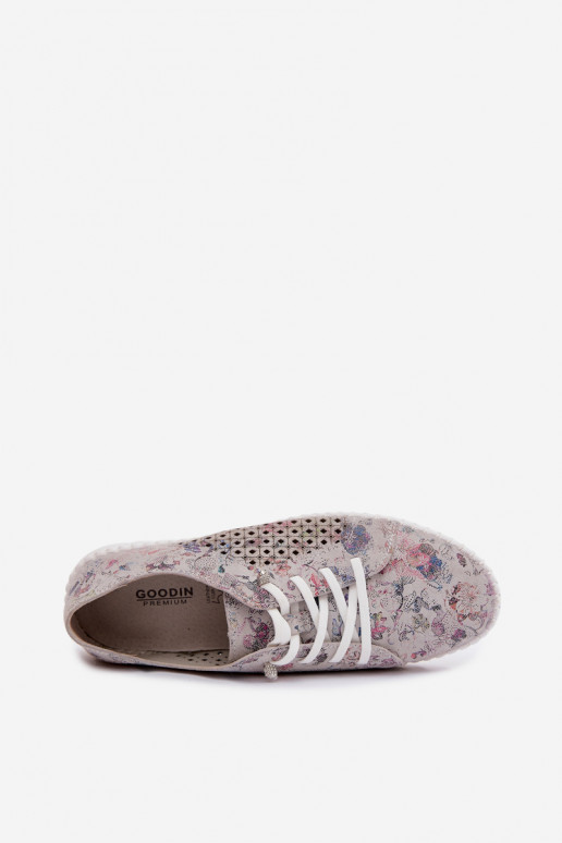 Patroon schoenen met uitsnijdingen van faux suede in verschillende kleuren Tenebra