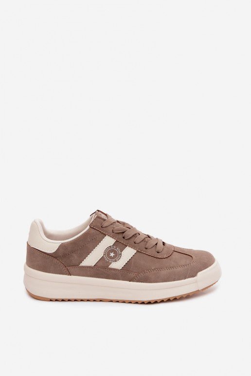 Sportieve schoenen voor dames Big Star UU274025 in zandkleur
