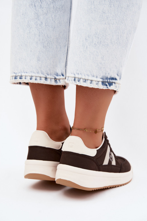 Sportieve schoenen voor dames Big Star UU274024 w kolorze czekoladowym
