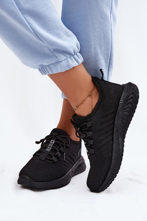 Instap sportschoenen voor dames Big Star UU274057 in zwarte kleur