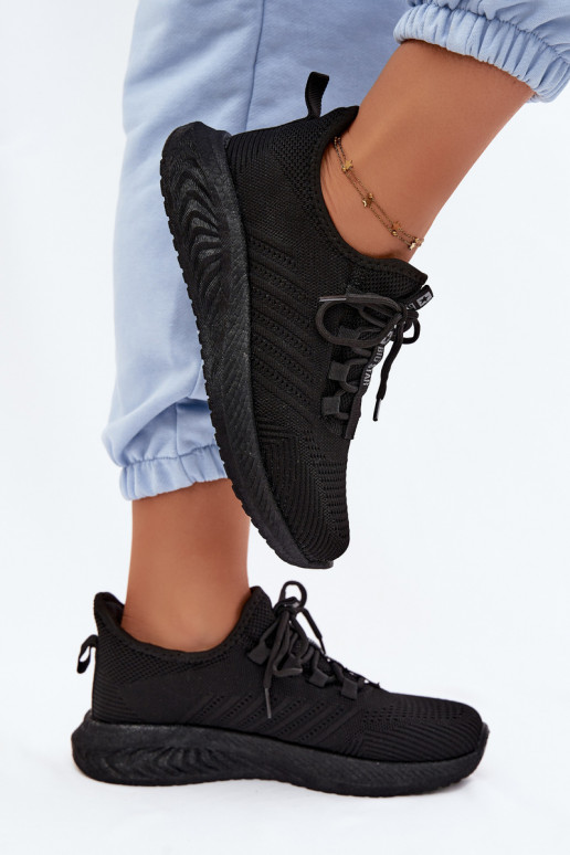 Instap sportschoenen voor dames Big Star UU274057 in zwarte kleur