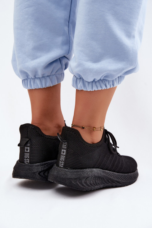 Instap sportschoenen voor dames Big Star UU274057 in zwarte kleur