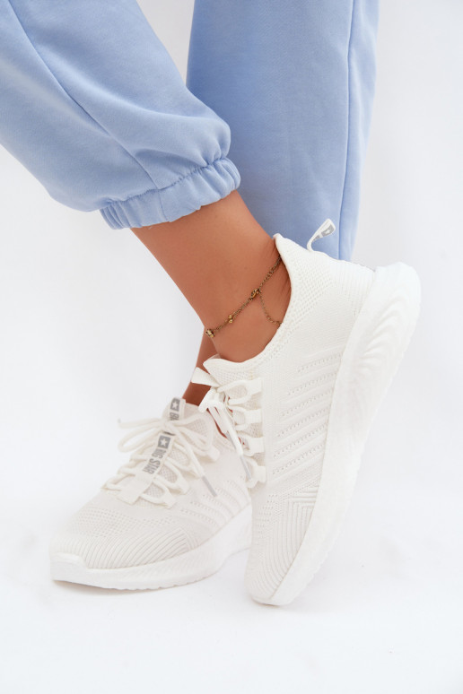 Instap sportschoenen voor dames Big Star UU274056 in witte kleur