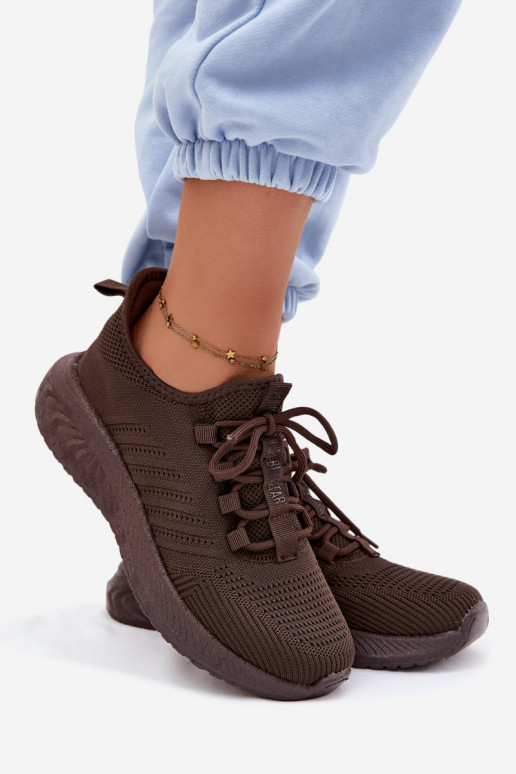 Instap sportschoenen voor dames Big Star UU274055 w kolorze czekoladowym