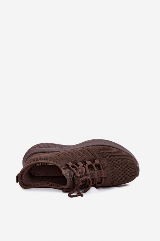 Instap sportschoenen voor dames Big Star UU274055 w kolorze czekoladowym