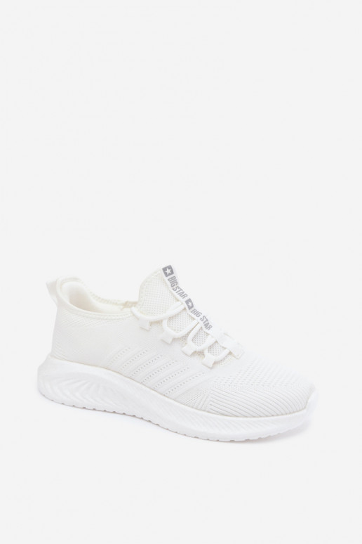Witte heren sportschoenen Big Star UU174004