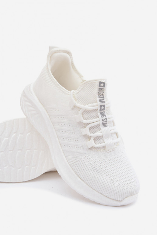 Witte heren sportschoenen Big Star UU174004