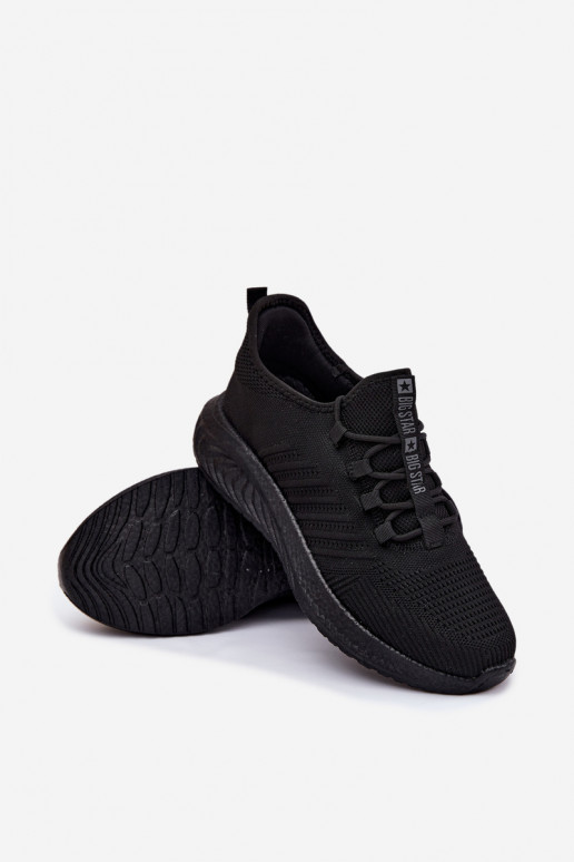 Zwarte heren sportschoenen Big Star UU174003