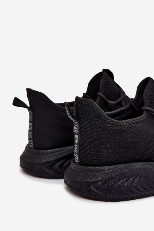 Zwarte heren sportschoenen Big Star UU174003