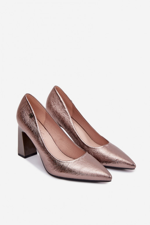 Grijze hoge hakken schoenen Vinceza 62252