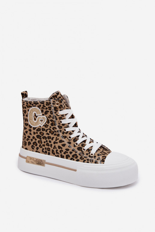 Casual schoenen met platform en luipaardprint Meloria