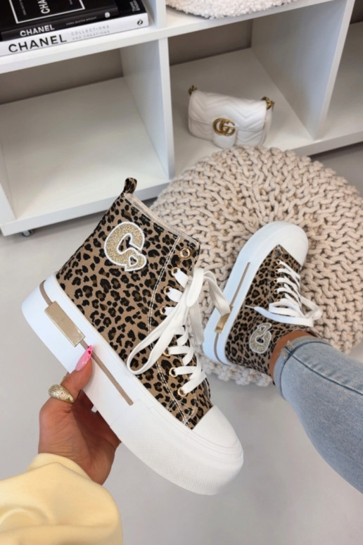 Casual schoenen met platform en luipaardprint Meloria