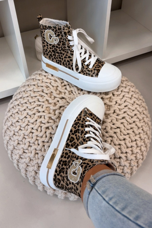 Casual schoenen met platform en luipaardprint Meloria