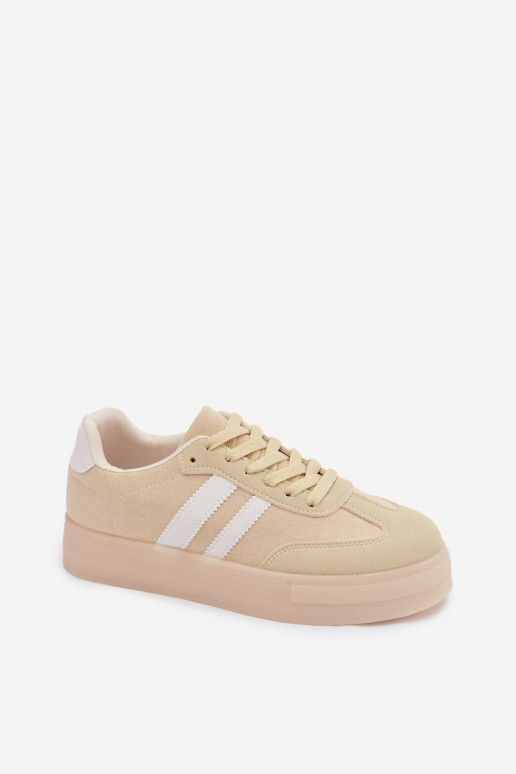 Gele sportschoenen met platform Giselia