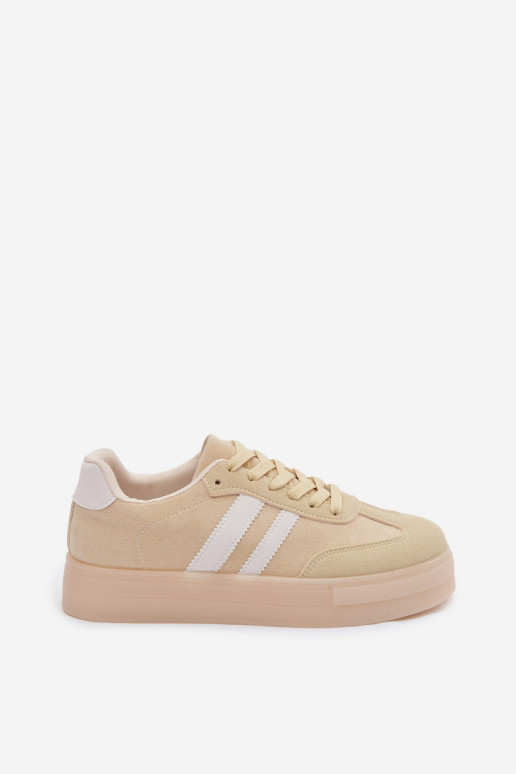 Gele sportschoenen met platform Giselia