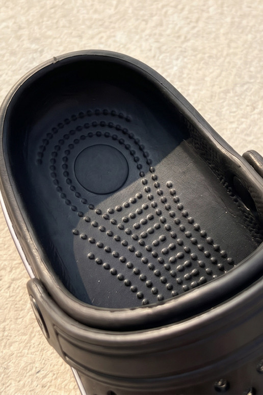 Lichte heren zwarte slippers Tai Turiravena