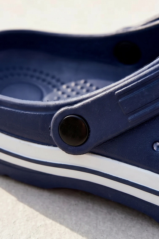 Lichte heren donkerblauwe slippers Tai Turiravena