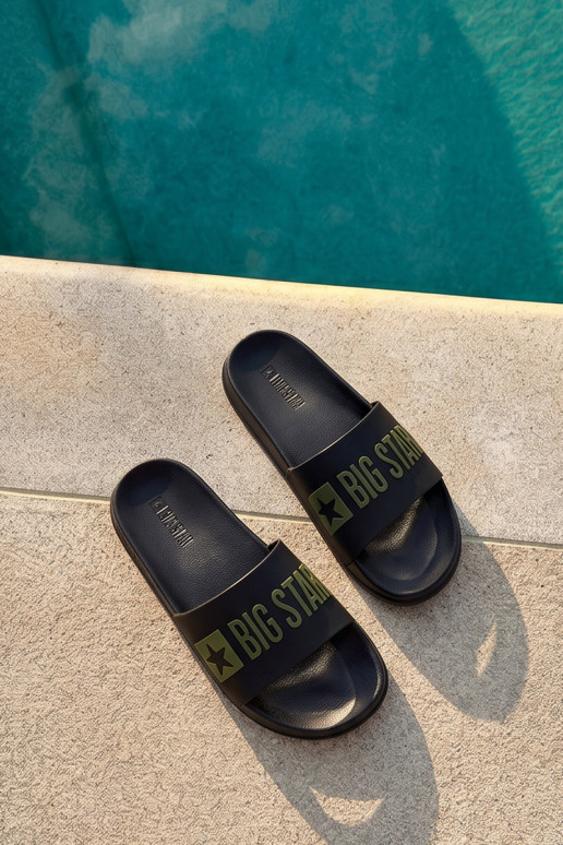 Zwarte heren slippers "Big Star SS174359"