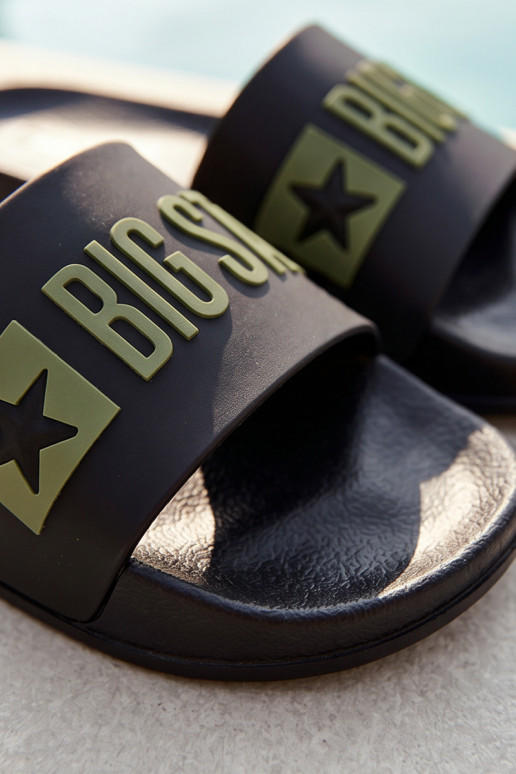 Zwarte heren slippers "Big Star SS174359"