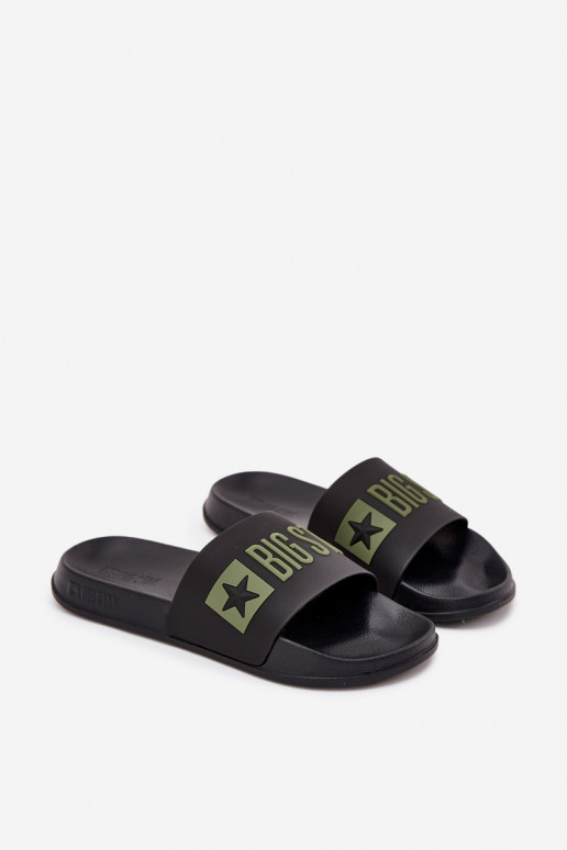 Zwarte heren slippers "Big Star SS174359"