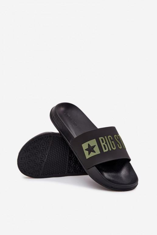 Zwarte heren slippers "Big Star SS174359"