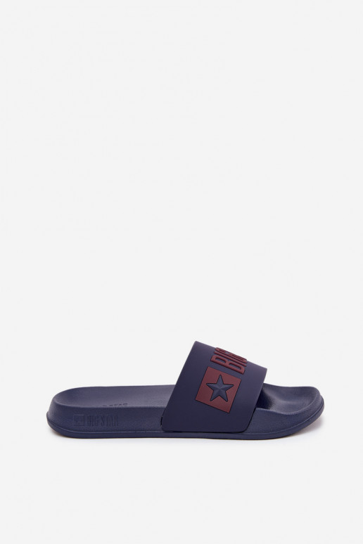 Donkerblauwe heren slippers "Big Star SS174361"