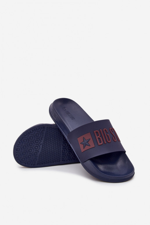 Donkerblauwe heren slippers "Big Star SS174361"