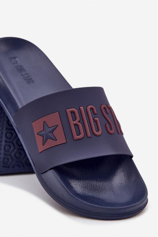 Donkerblauwe heren slippers "Big Star SS174361"