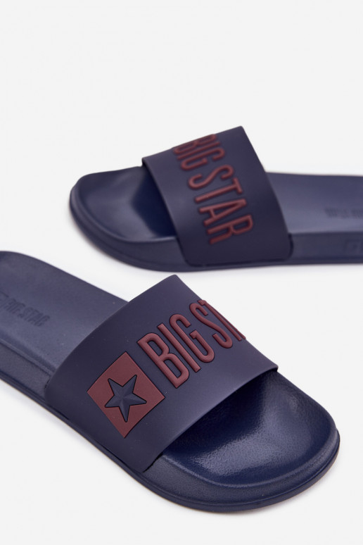 Donkerblauwe heren slippers "Big Star SS174361"