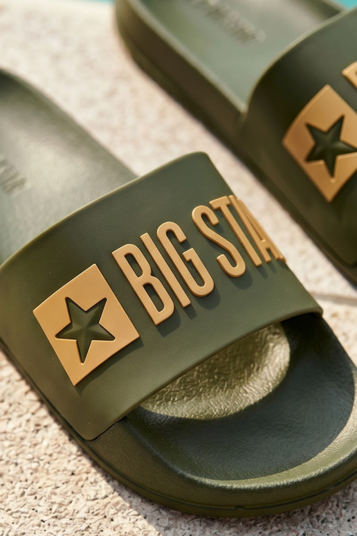 Groene heren slippers "Big Star SS174360"