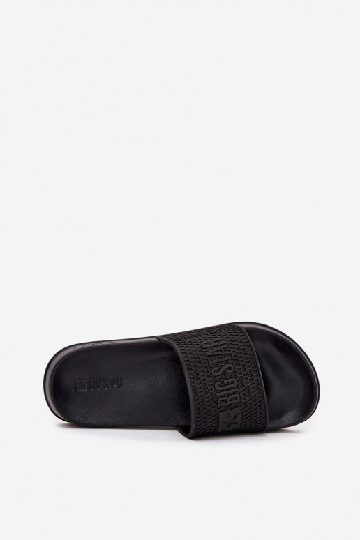 heren slippers op lichte zool Big Star SS174356 in zwart