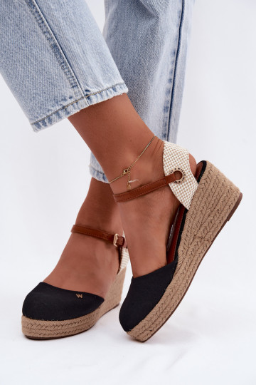 Zwarte espadrilles met platform 2