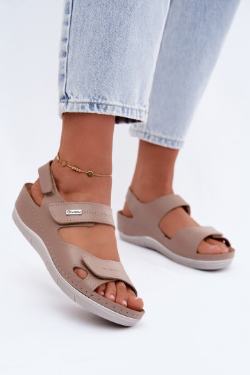Bruine dames sandalen Inblu