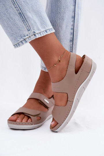 Bruine dames sandalen Inblu 2
