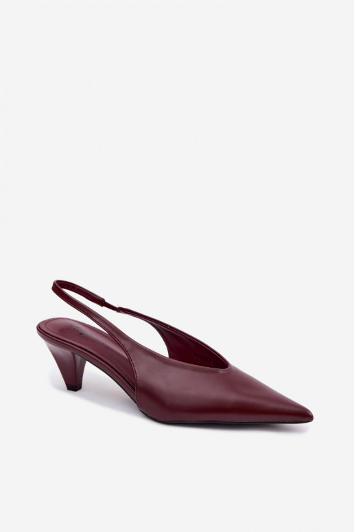 Hakken sandalen van faux leather in bordeaux Sapphire