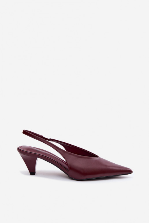 Hakken sandalen van faux leather in bordeaux Sapphire