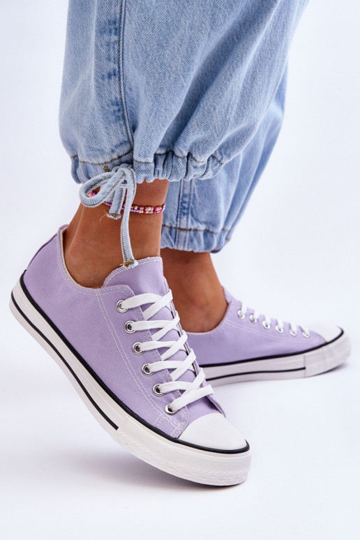 Klassieke lage dames sneakers in paars Vegas