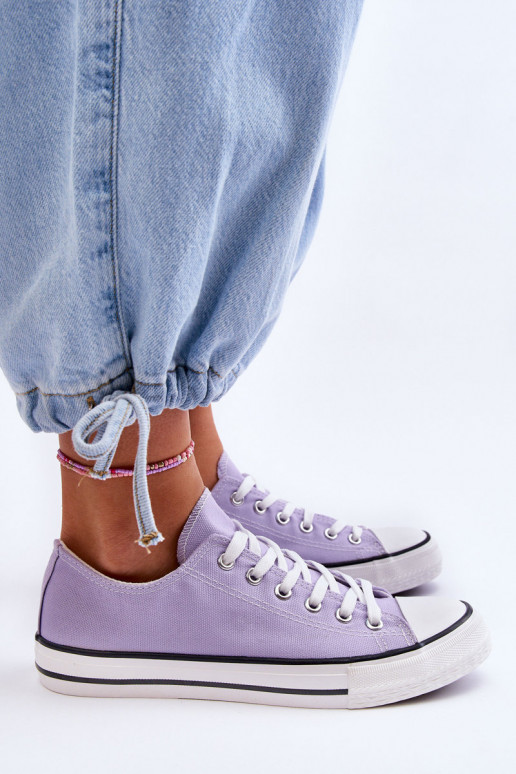Klassieke lage dames sneakers in paars Vegas
