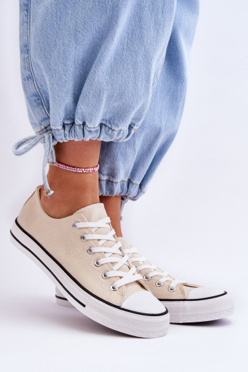 Klassieke lage dames sneakers in ivoor Vegas