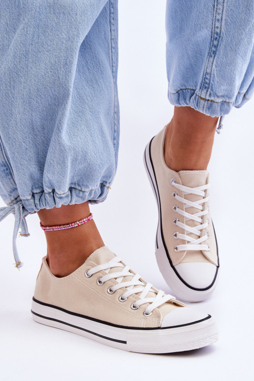 Klassieke lage dames sneakers in ivoor Vegas