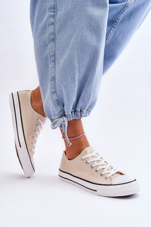 Klassieke lage dames sneakers in ivoor Vegas