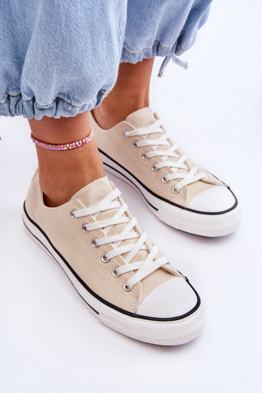 Klassieke lage dames sneakers in ivoor Vegas