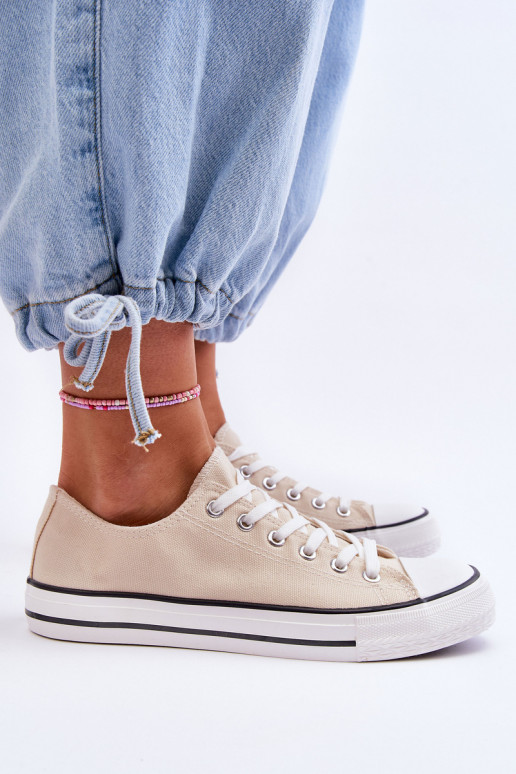 Klassieke lage dames sneakers in ivoor Vegas