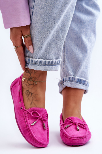 Elegante roze suède mocassins Si Passione
