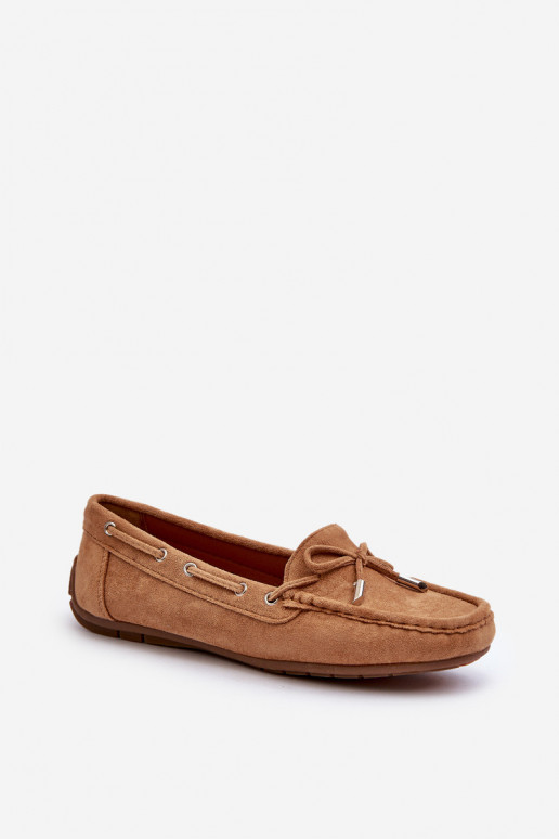 Elegante bruine suède mocassins Si Passione