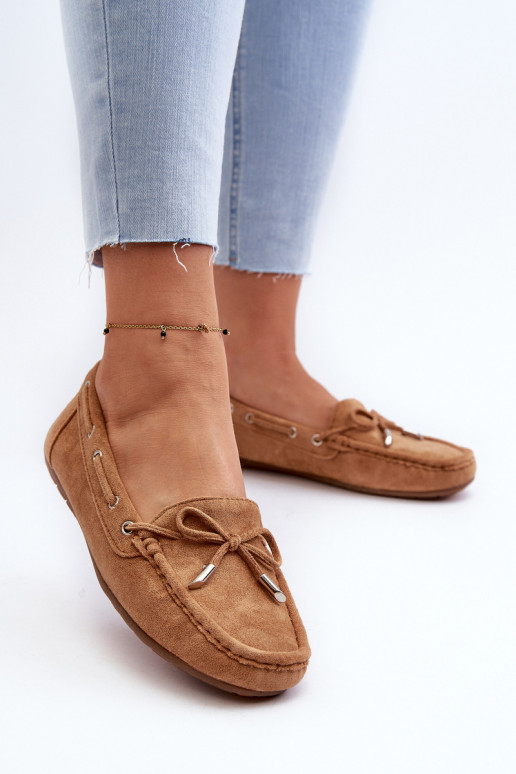 Elegante bruine suède mocassins Si Passione