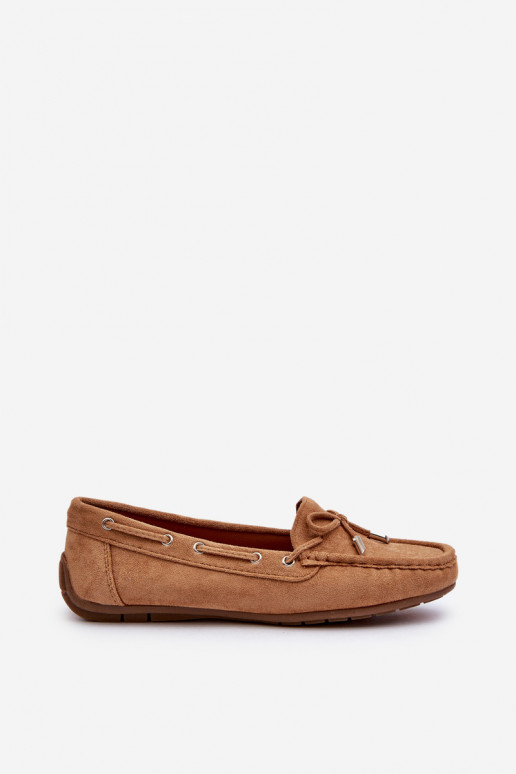 Elegante bruine suède mocassins Si Passione